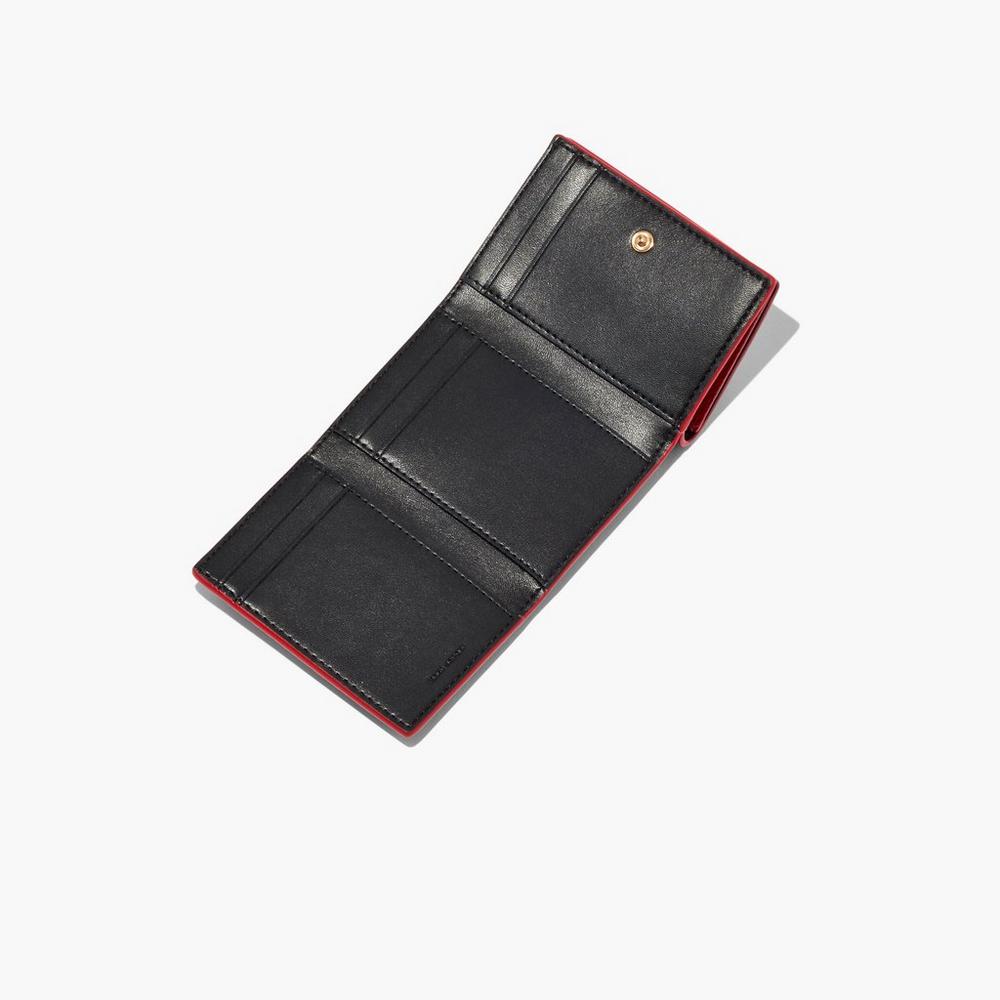 Marc Jacobs Leather Medium Trifold Women's Large Wallets True Red  Australia |  BUE-974603