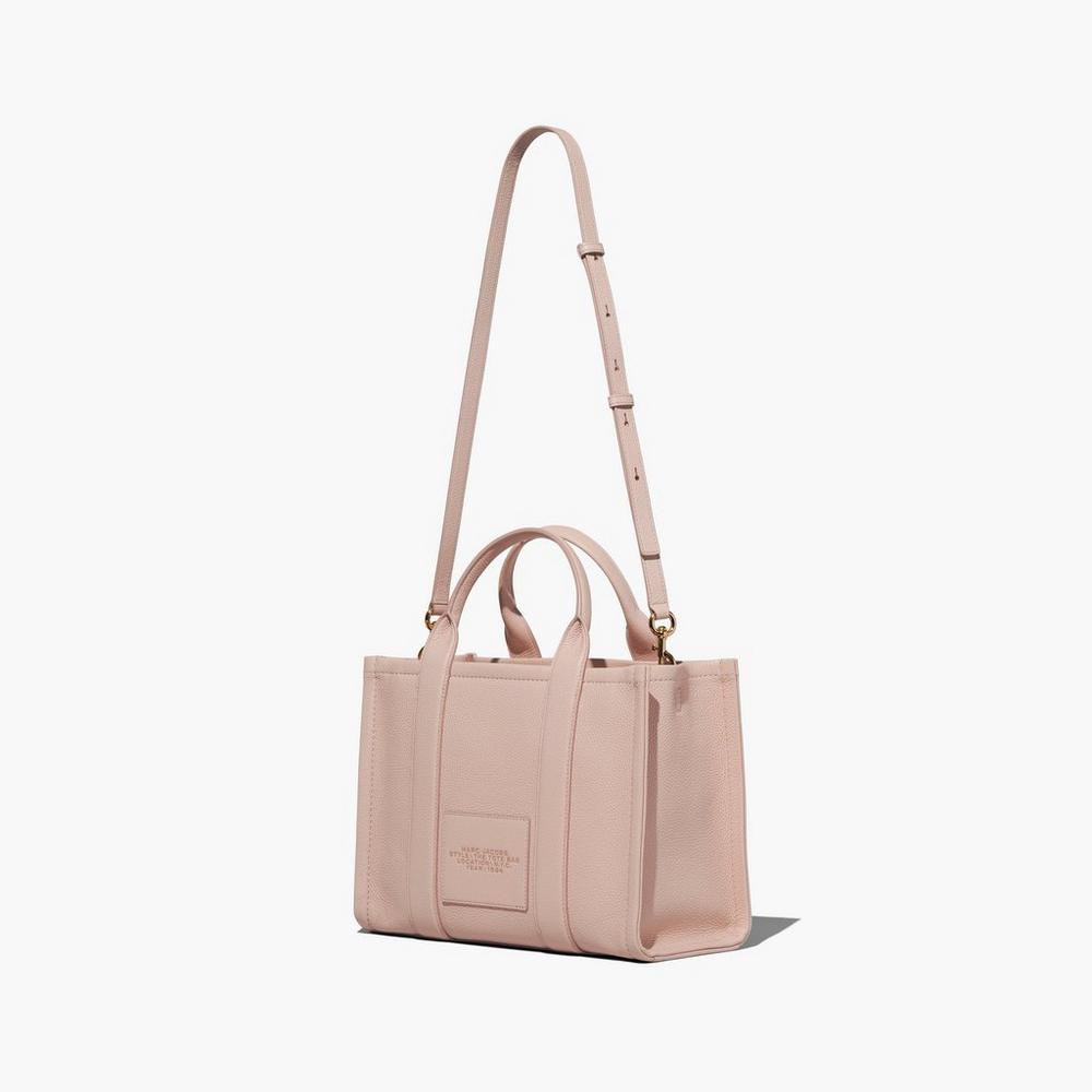 Marc Jacobs Leather Medium Women's Tote Bag Rose  Australia |  NIF-240597