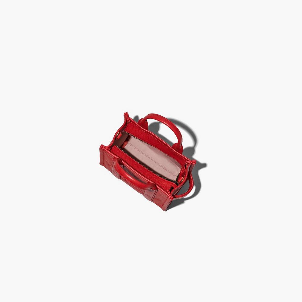 Marc Jacobs Leather Micro Women's Crossbody Bags True Red  Australia |  AHF-902156