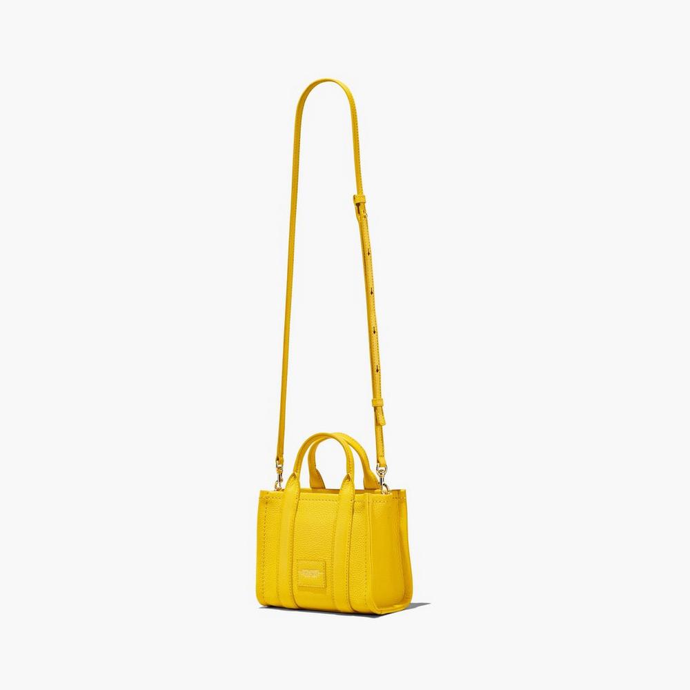 Marc Jacobs Leather Micro Women's Crossbody Bags Yellow  Australia |  PLM-631479