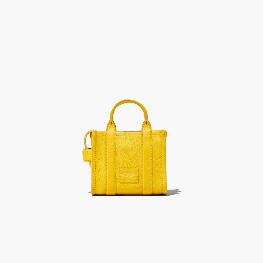 Marc Jacobs Leather Micro Women's Crossbody Bags Yellow  Australia |  PLM-631479