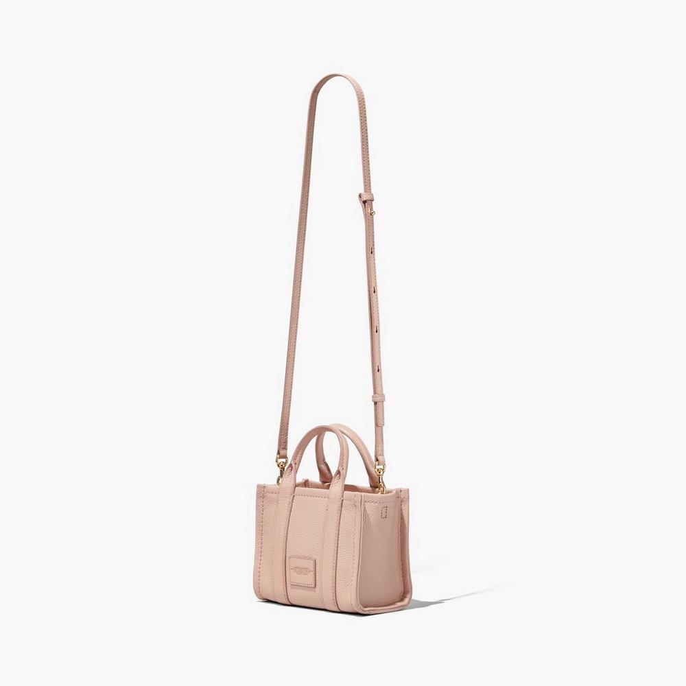 Marc Jacobs Leather Micro Women's Tote Bag Rose  Australia |  GDE-850936