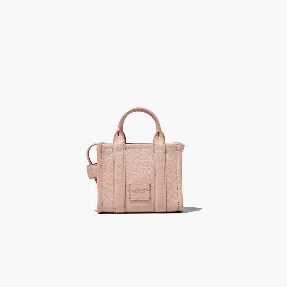 Marc Jacobs Leather Micro Women's Tote Bag Rose  Australia |  GDE-850936