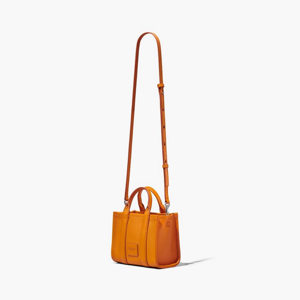 Marc Jacobs Leather Micro Women's Tote Bag Darkorange  Australia |  WRO-729158