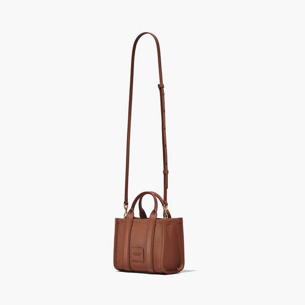 Marc Jacobs Leather Micro Women's Tote Bag Brown  Australia |  XTZ-315482