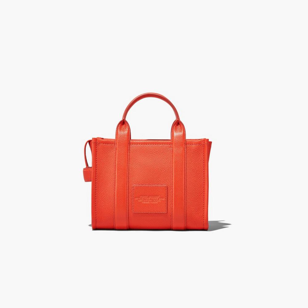 Marc Jacobs Leather Mini Women's Crossbody Bags Electric Orange  Australia |  CVP-680423