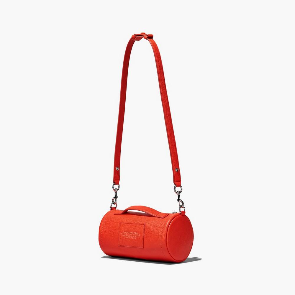 Marc Jacobs Leather Women's Crossbody Bags Electric Orange  Australia |  NTS-608479