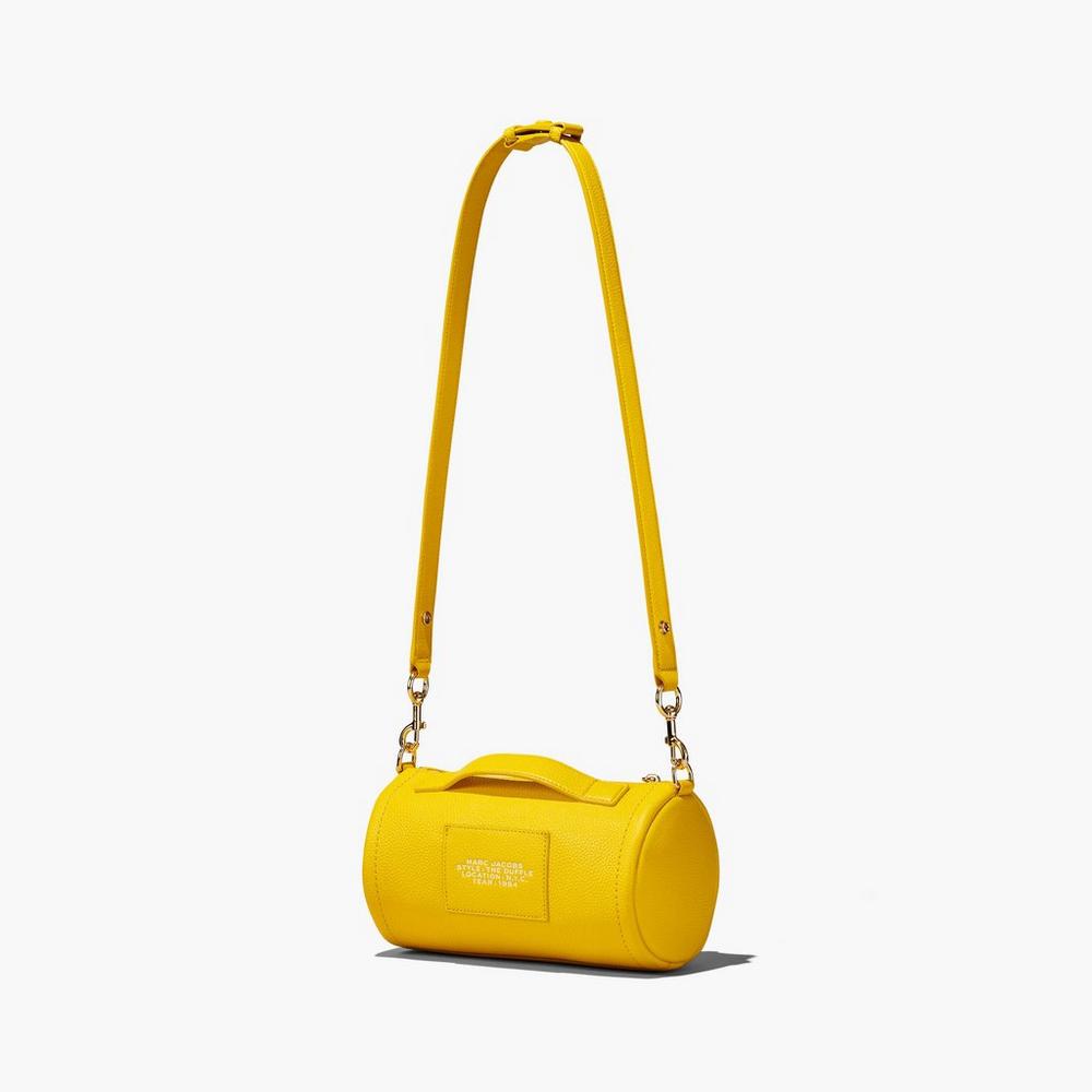 Marc Jacobs Leather Women's Duffle Bag Yellow  Australia |  SUJ-791320