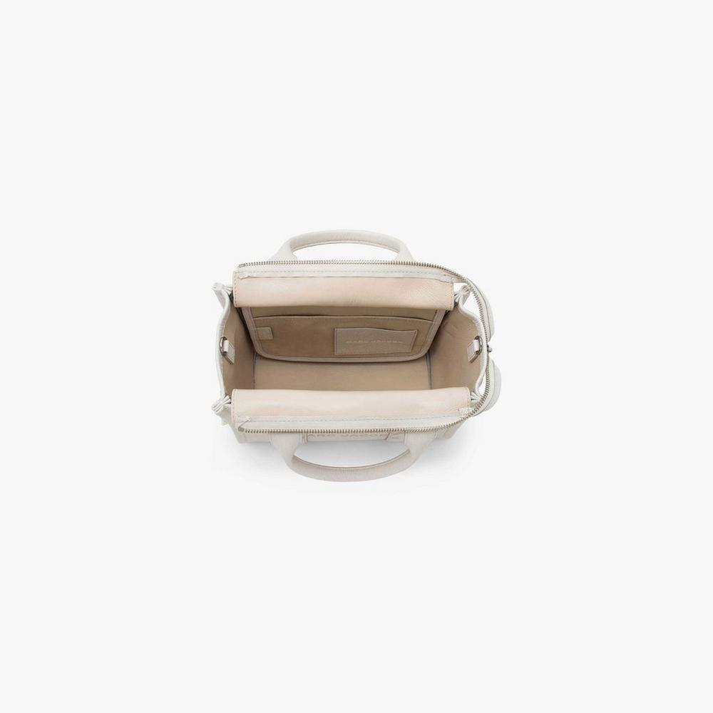 Marc Jacobs Leather Women's Mini Bag Cotton / Silver  Australia |  CEG-032984