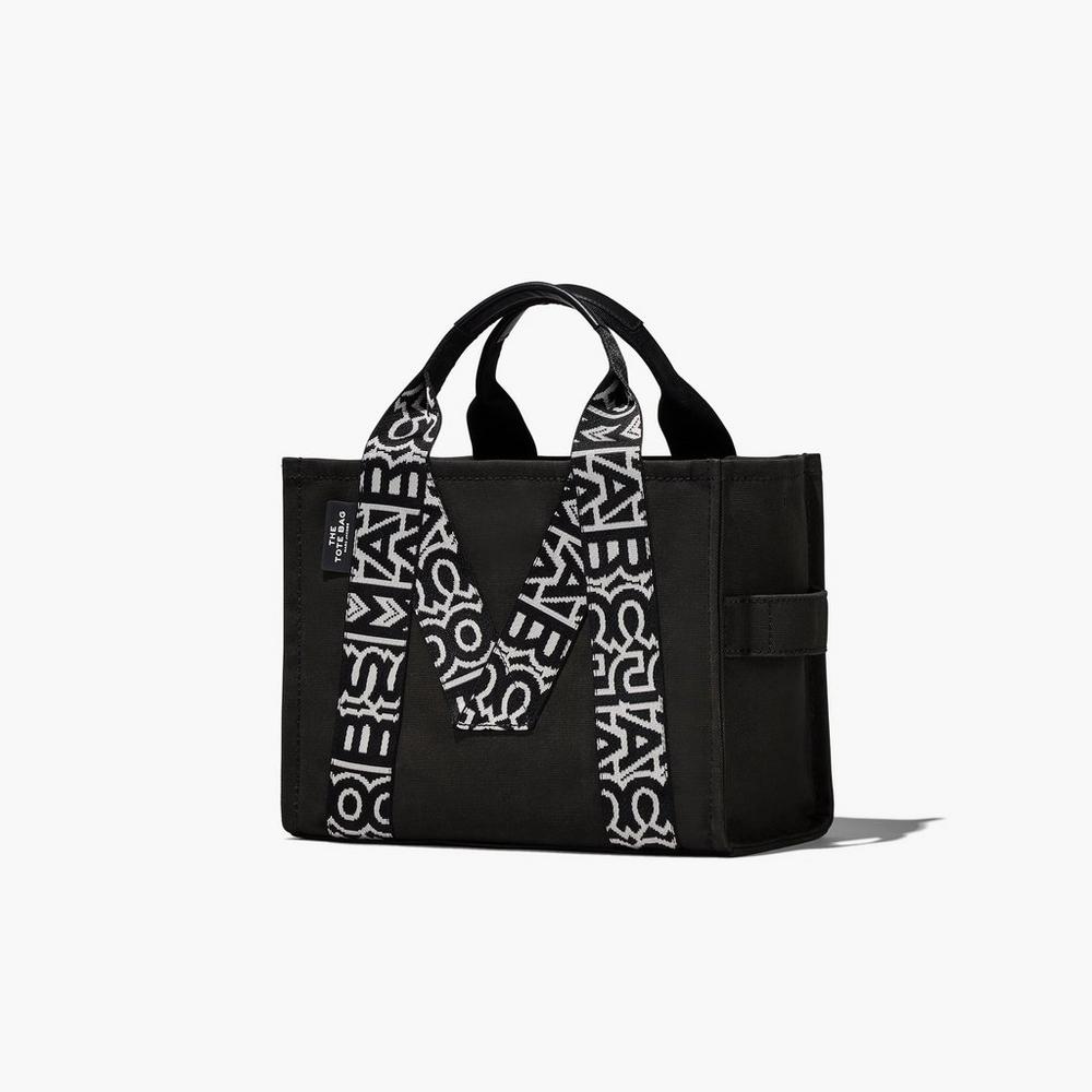 Marc Jacobs M Medium Women's Tote Bag Black / White  Australia |  GRS-732486