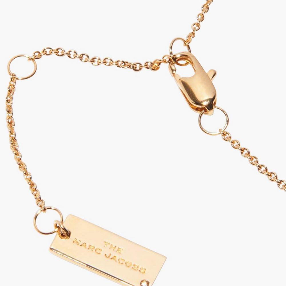 Marc Jacobs Medallion Pendant Women's Necklace Cream / Gold  Australia |  ICV-590263