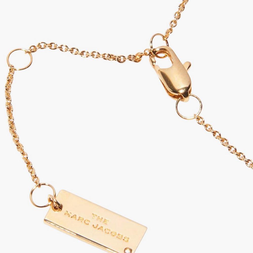 Marc Jacobs Medallion Pendant Women's Necklace Black / Gold  Australia |  SWT-624037