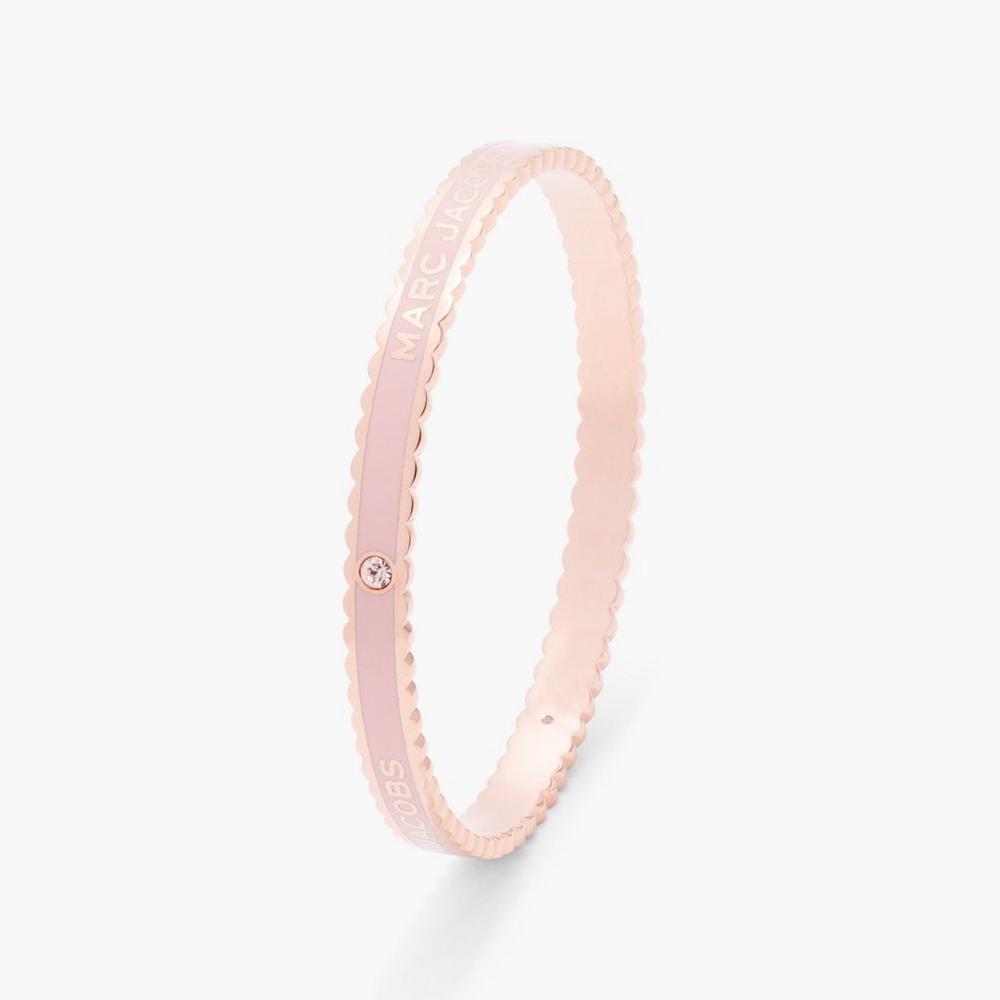 Marc Jacobs Medallion Scalloped Women's Bangle Sand / Rose Gold  Australia |  CUL-182035