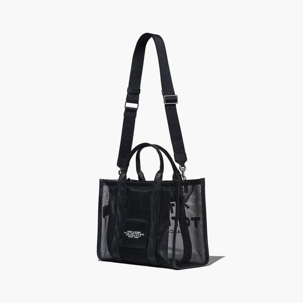 Marc Jacobs Mesh Medium Women's Tote Bag Black Out  Australia |  WDK-283605