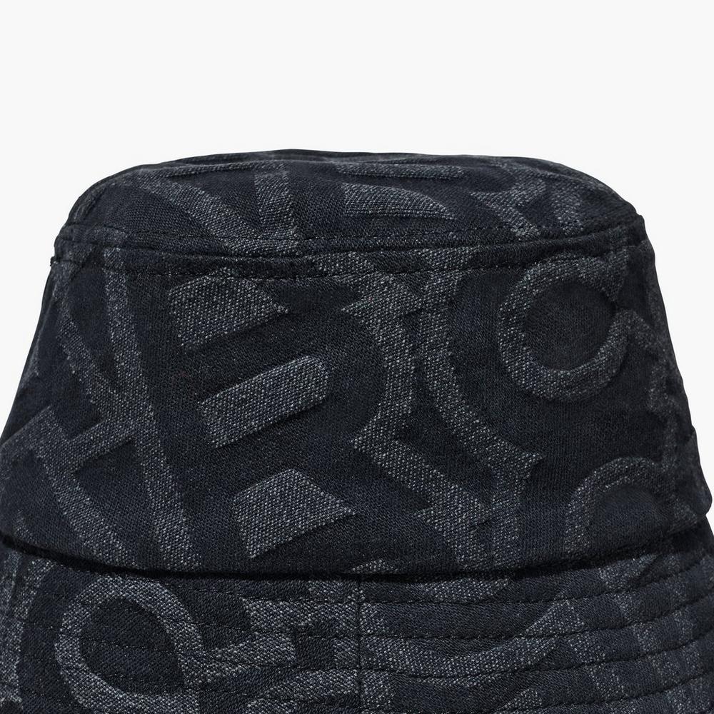 Marc Jacobs Monogram Bucket Women's Hat Black  Australia |  EOB-254386