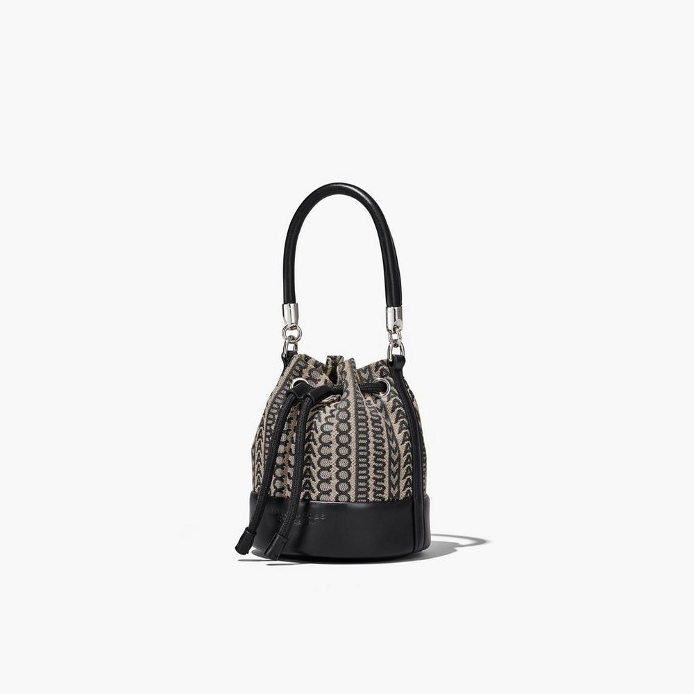 Marc Jacobs Monogram Micro Women's Bucket Bag Beige Multicolor  Australia |  XYK-856420