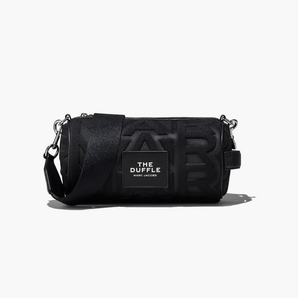 Marc Jacobs Monogram Neoprene Women\'s Duffle Bag Black  Australia |  XHF-064792