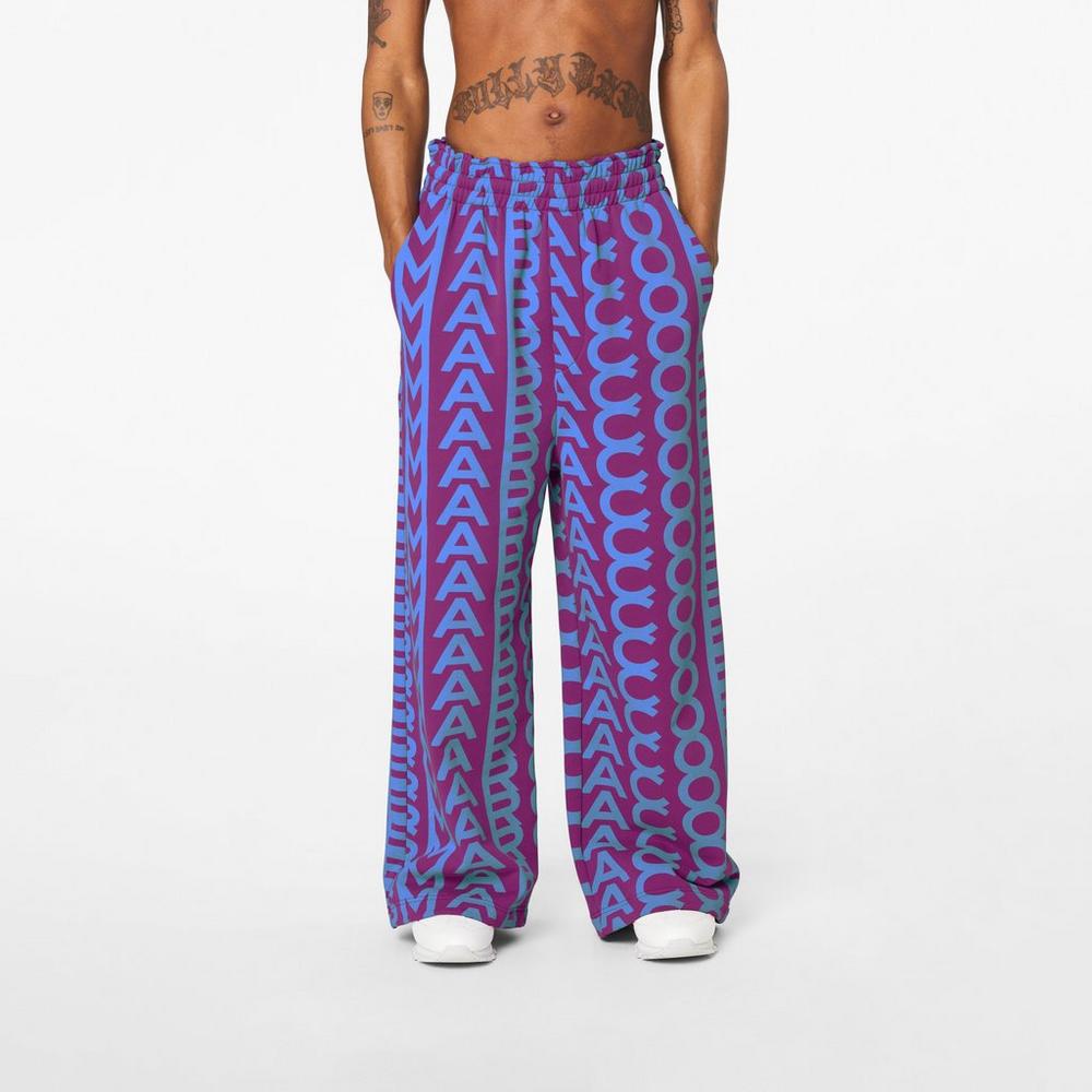 Marc Jacobs Monogram Oversized Sweatpants Women's Pant Purple / Blue  Australia |  ODT-578612