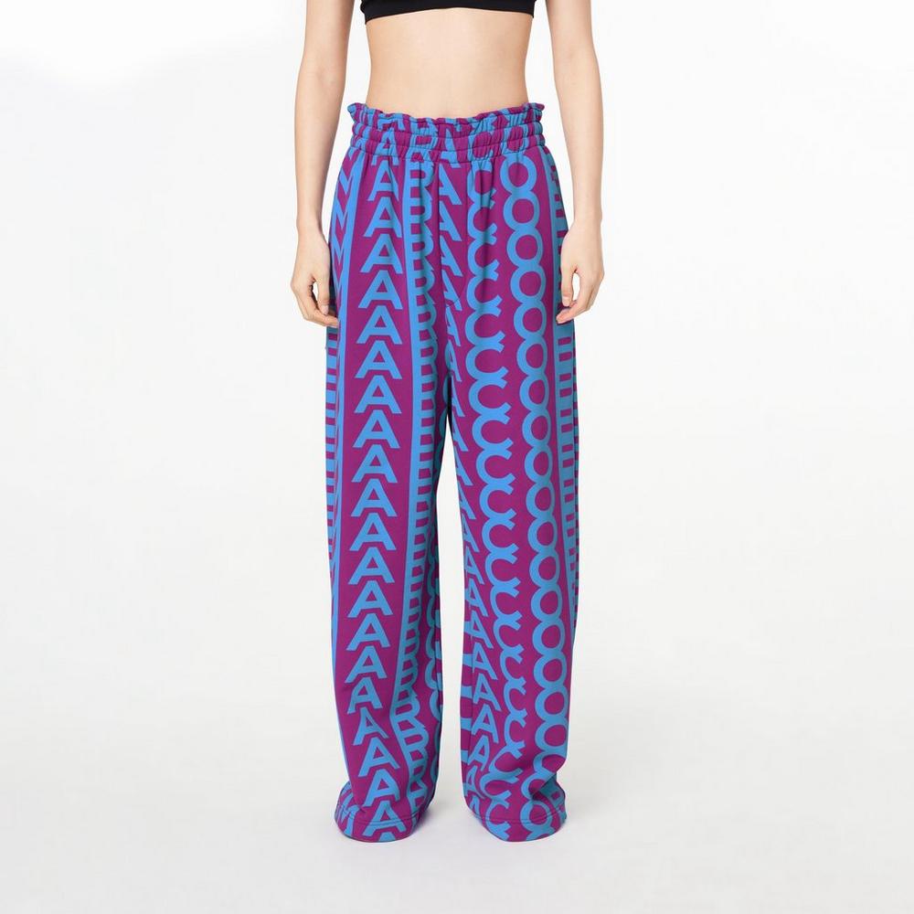 Marc Jacobs Monogram Oversized Sweatpants Women's Pant Purple / Blue  Australia |  ODT-578612