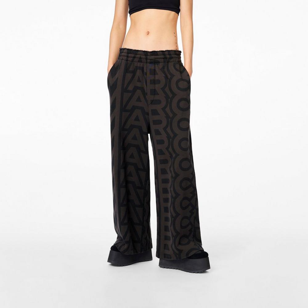 Marc Jacobs Monogram Oversized Sweatpants Women's Pant Black / Charcoal  Australia |  SGU-021597