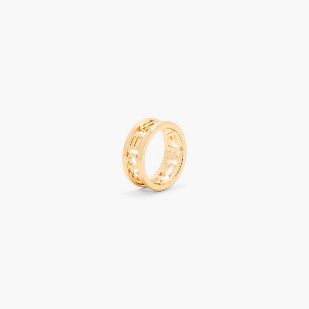 Marc Jacobs Monogram Women's Ring Gold  Australia |  SFP-627940