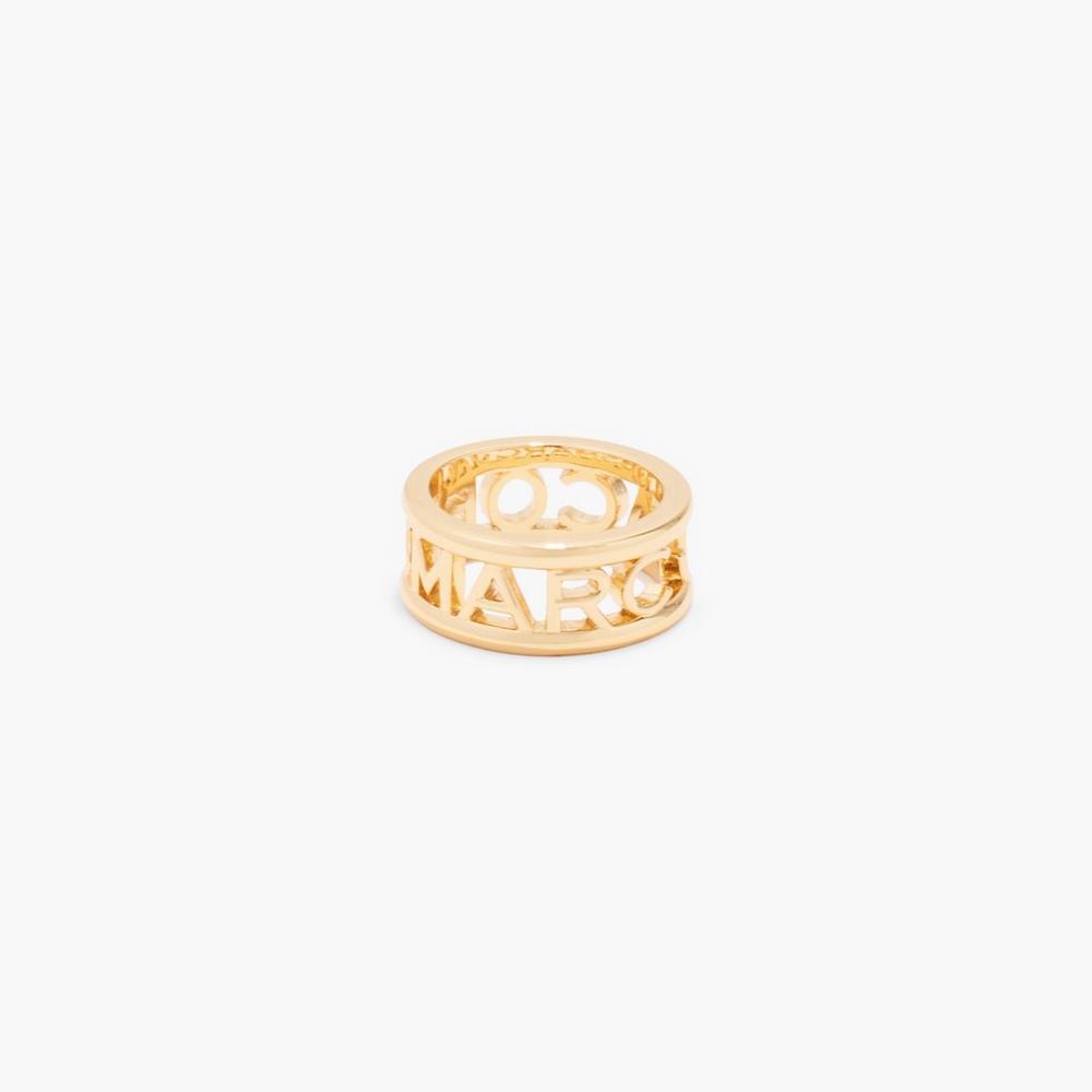 Marc Jacobs Monogram Women\'s Ring Gold  Australia |  SFP-627940