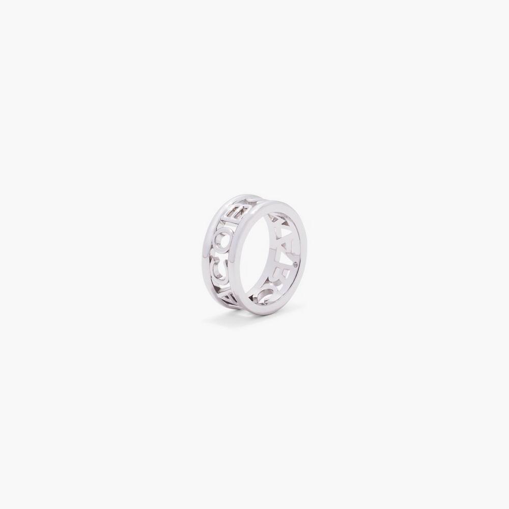 Marc Jacobs Monogram Women's Ring Silver  Australia |  BGU-873401