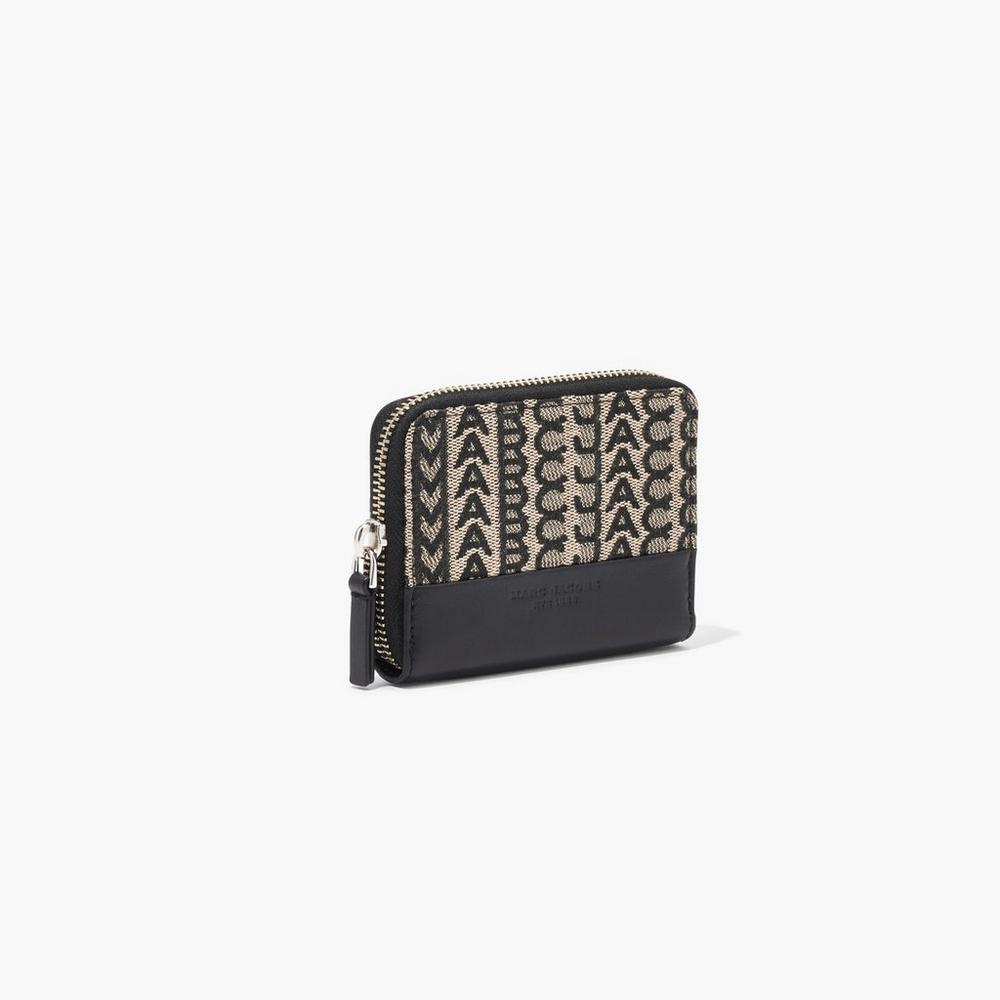 Marc Jacobs Monogram Zip Around Women's Small Wallets Beige Multicolor  Australia |  XUF-432085