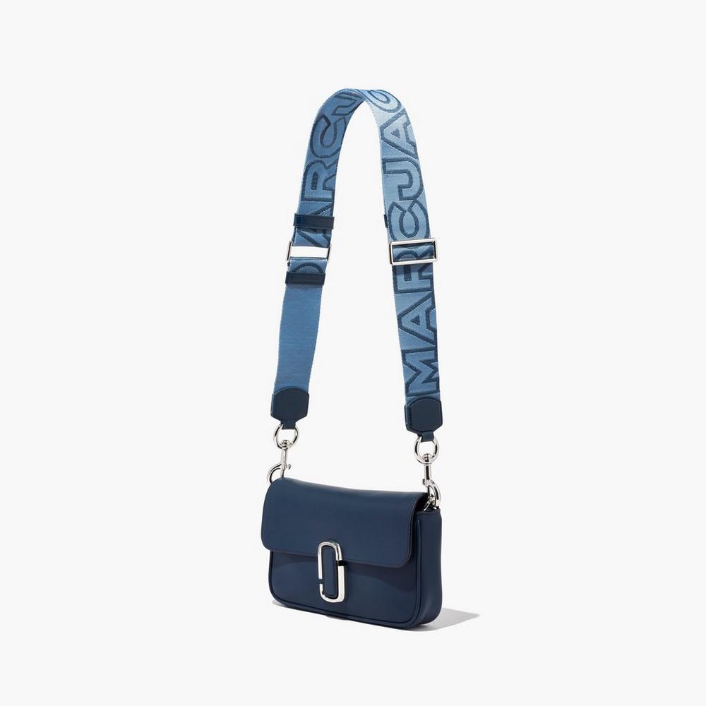 Marc Jacobs Outline Logo Webbing Women's Strap Blue Sea Multicolor  Australia |  CIU-830219