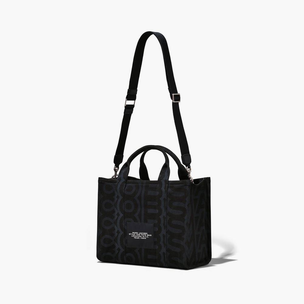 Marc Jacobs Outline Monogram Medium Women's Tote Bag Black Multicolor  Australia |  EHT-046527