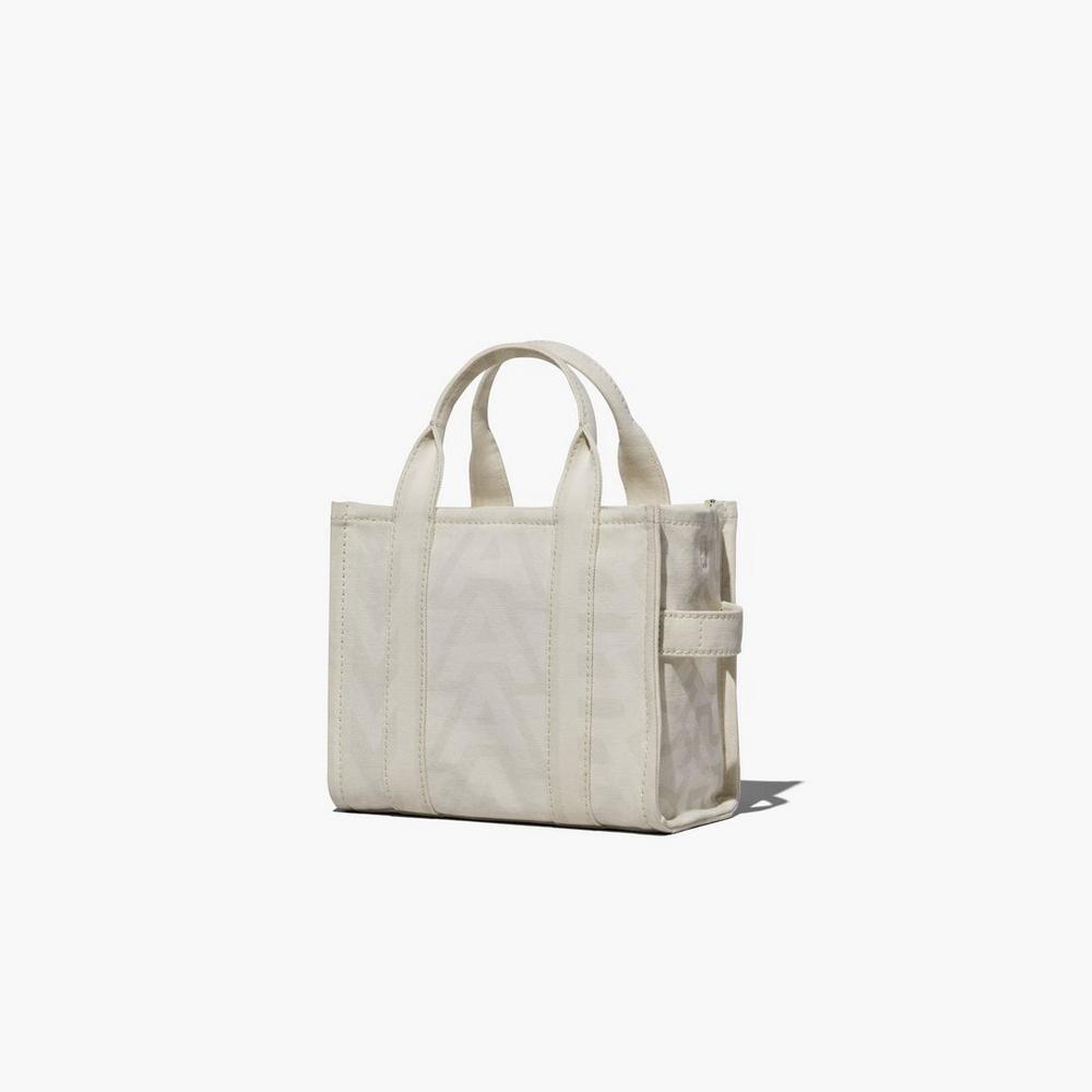 Marc Jacobs Outline Monogram Mini Women's Crossbody Bags Eggshell / Optic White  Australia |  SBO-817342