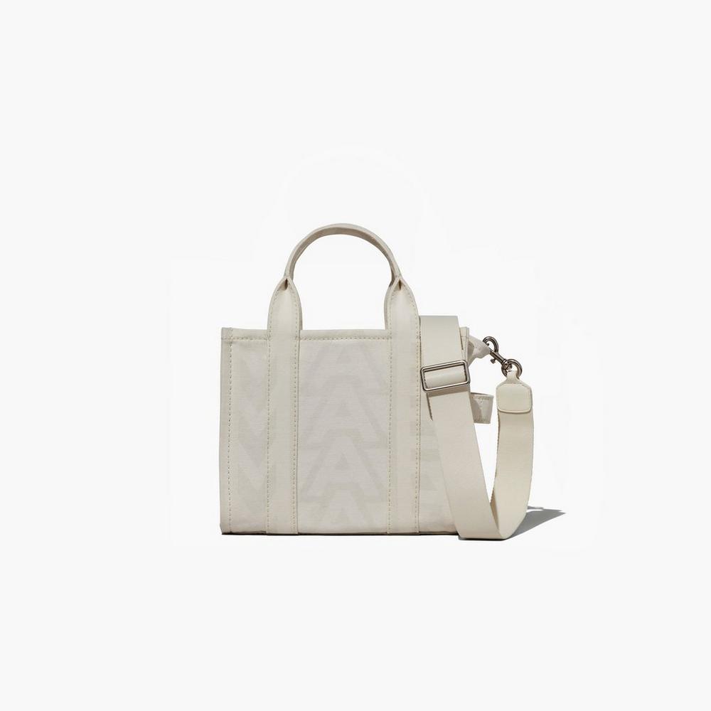 Marc Jacobs Outline Monogram Mini Women\'s Crossbody Bags Eggshell / Optic White  Australia |  SBO-817342