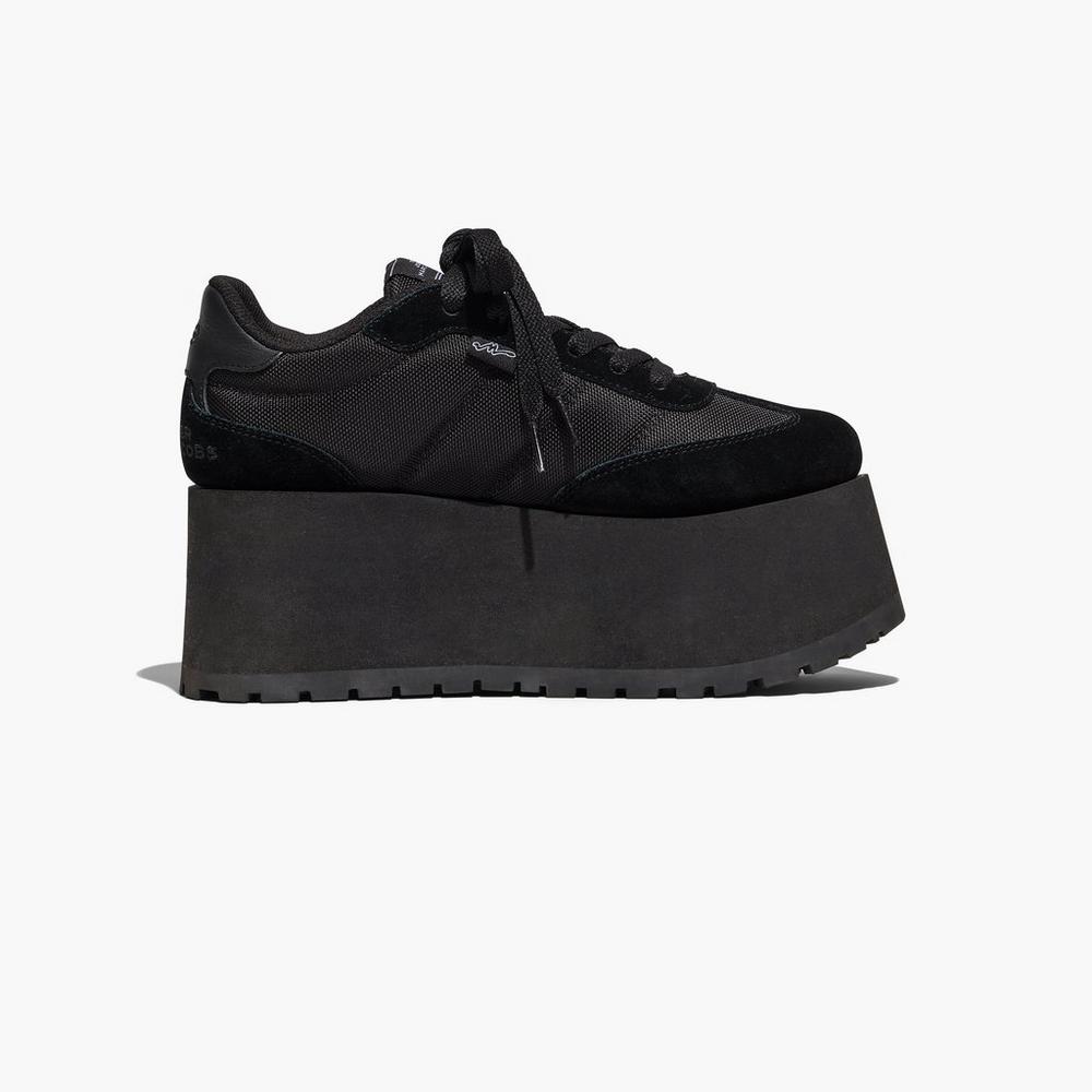 Marc Jacobs Platform Jogger Women's Sneakers Black  Australia |  CFB-295678