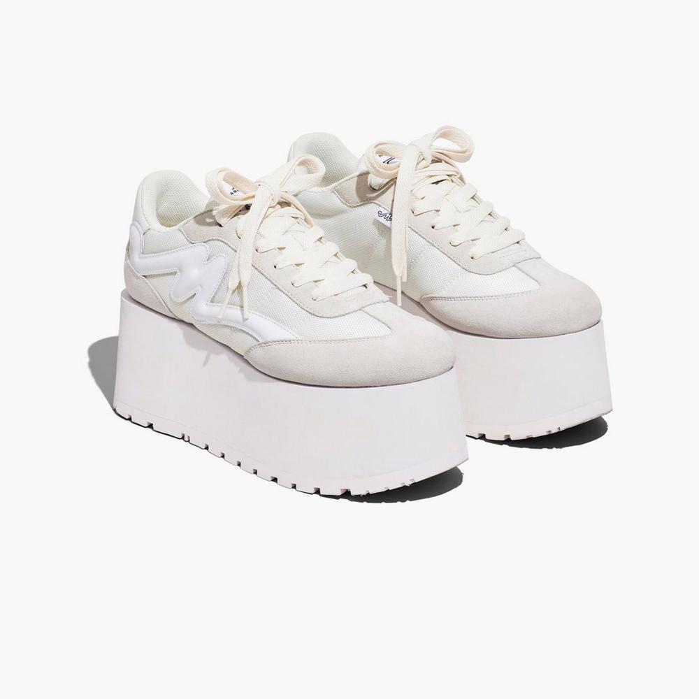 Marc Jacobs Platform Jogger Women\'s Sneakers White  Australia |  ZIW-168249