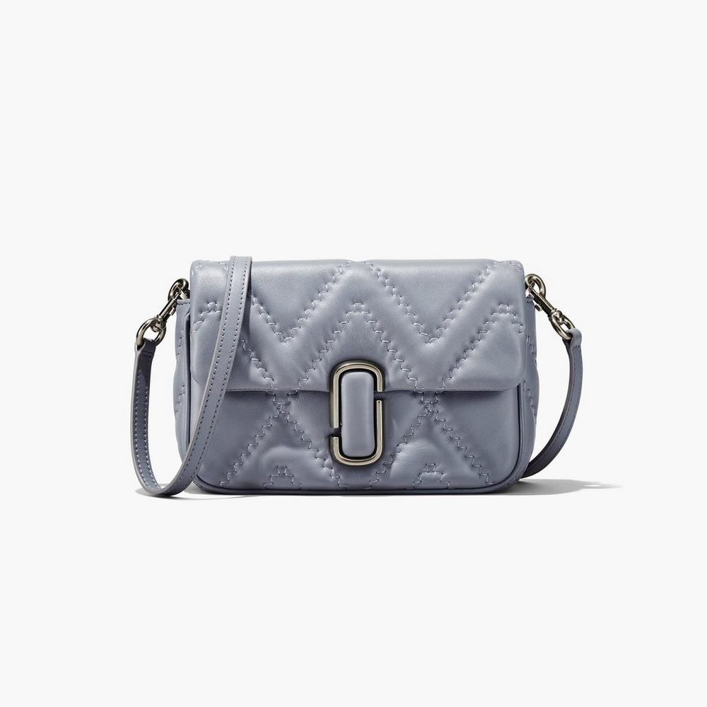 Marc Jacobs Quilted Leather J Marc Women's Shoulder Bag Wolf Grey  Australia |  AHK-175490