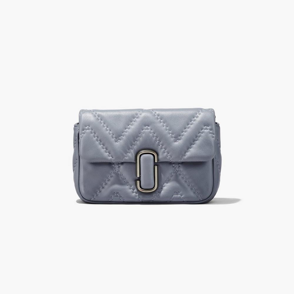 Marc Jacobs Quilted Leather J Marc Women's Shoulder Bag Wolf Grey  Australia |  AHK-175490