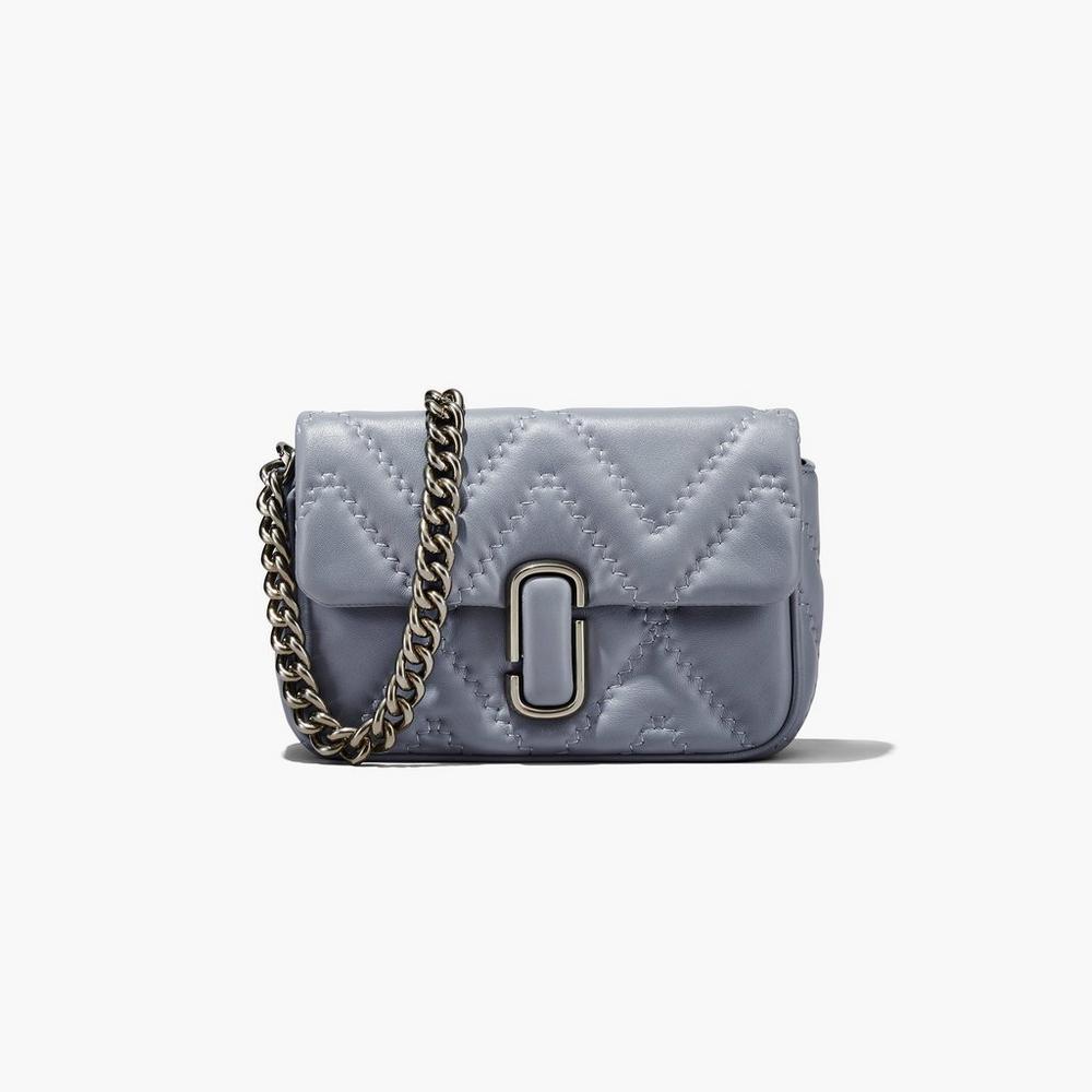 Marc Jacobs Quilted Leather J Marc Women\'s Shoulder Bag Wolf Grey  Australia |  AHK-175490