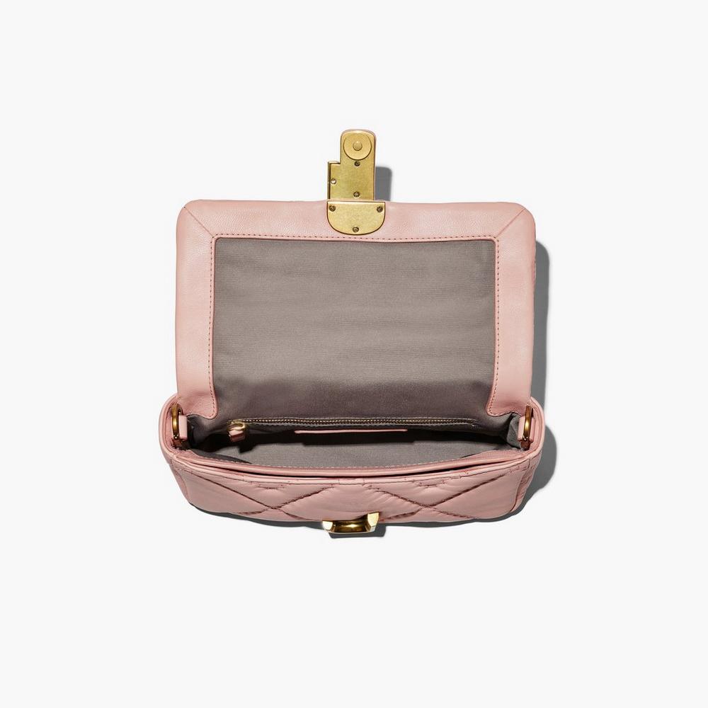 Marc Jacobs Quilted Leather J Marc Women's Shoulder Bag Rose  Australia |  JFH-789346