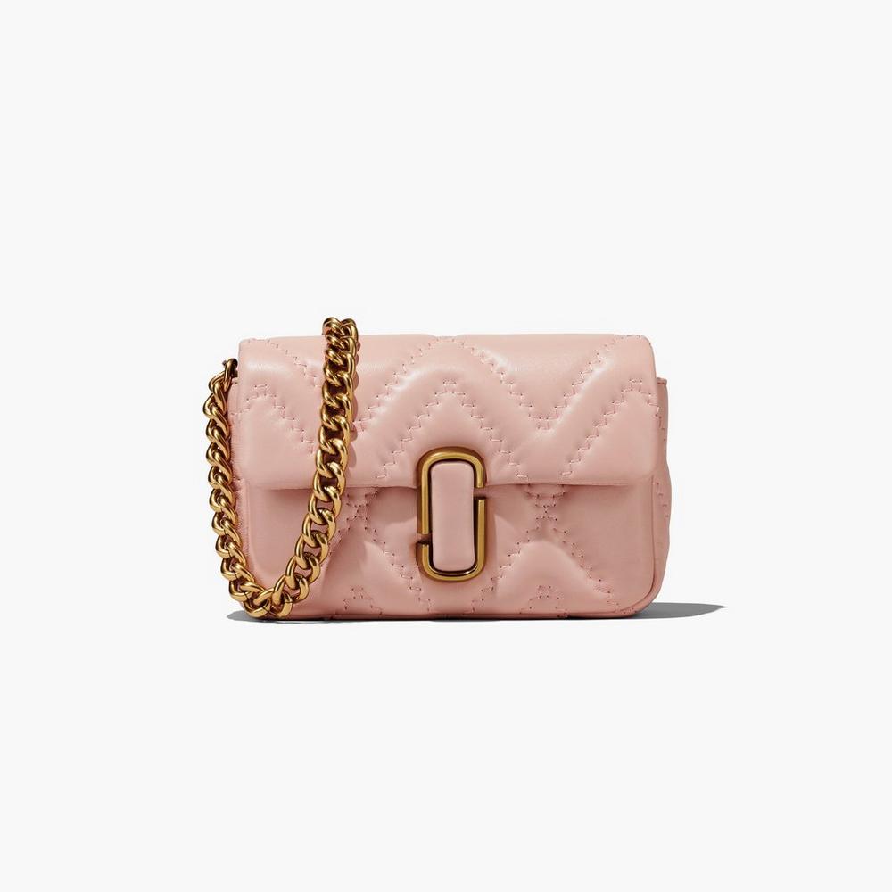 Marc Jacobs Quilted Leather J Marc Women\'s Shoulder Bag Rose  Australia |  JFH-789346