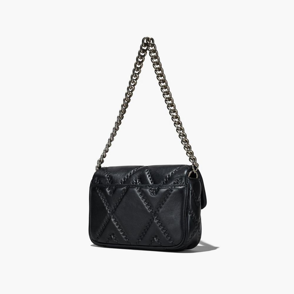 Marc Jacobs Quilted Leather J Marc Women's Shoulder Bag Black  Australia |  KDH-935074