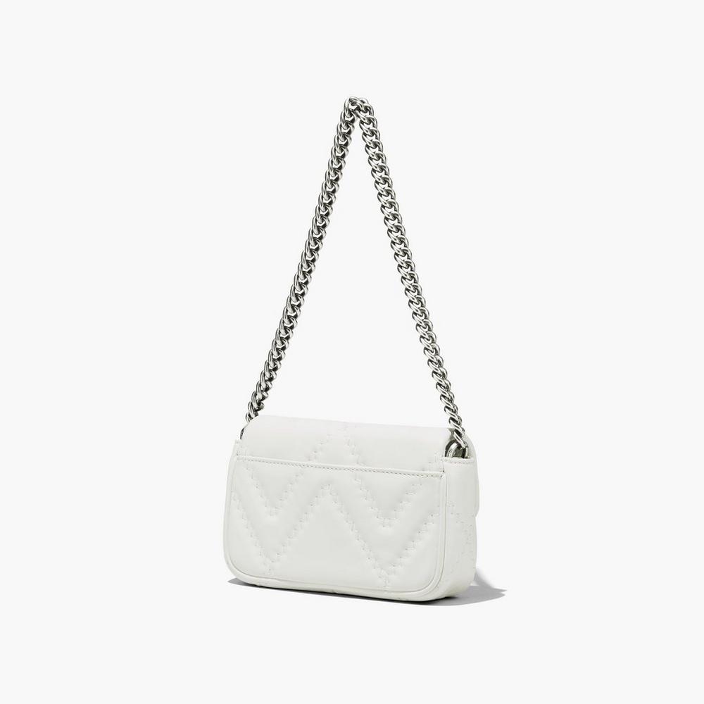 Marc Jacobs Quilted Leather J Marc Women's Mini Bag Cotton White  Australia |  MID-923854