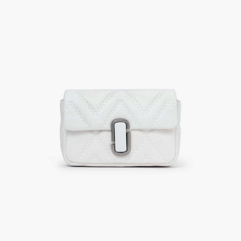 Marc Jacobs Quilted Leather J Marc Women's Shoulder Bag Cotton White  Australia |  OWR-039582