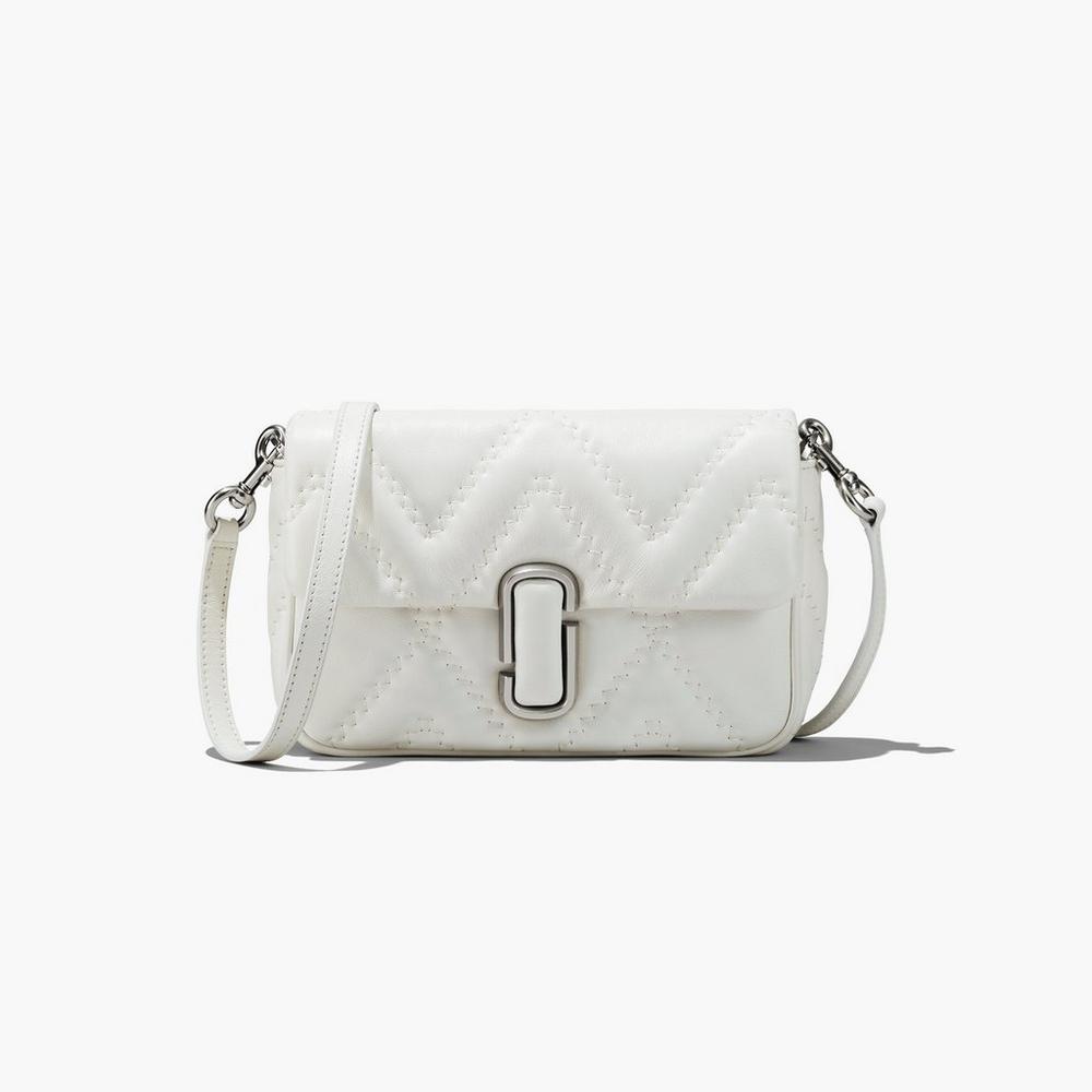 Marc Jacobs Quilted Leather J Marc Women's Shoulder Bag Cotton White  Australia |  OWR-039582