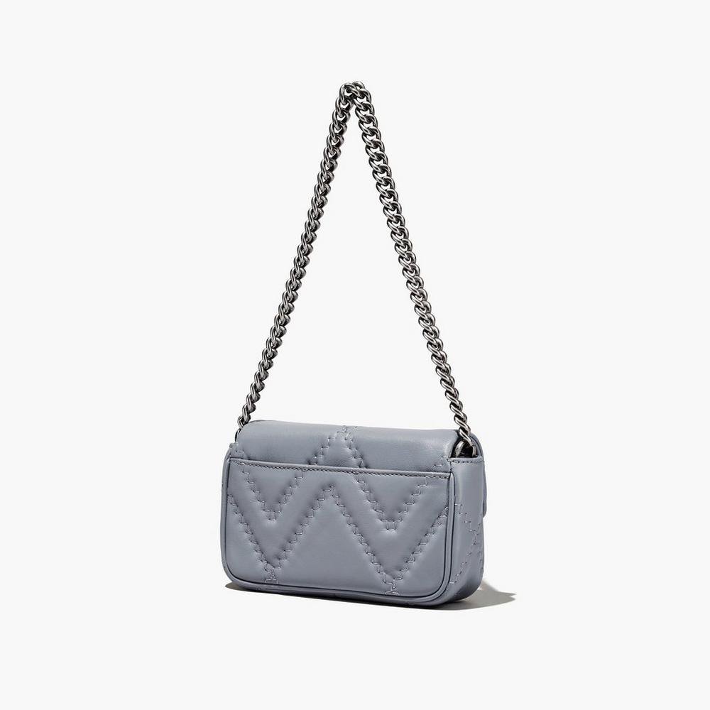 Marc Jacobs Quilted Leather J Marc Women's Mini Bag Wolf Grey  Australia |  YFP-486297