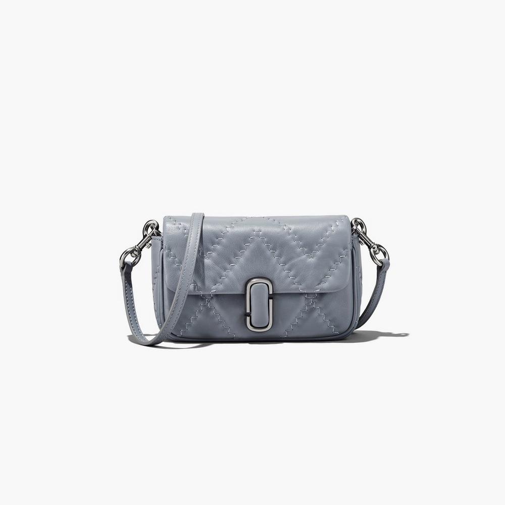 Marc Jacobs Quilted Leather J Marc Women's Mini Bag Wolf Grey  Australia |  YFP-486297