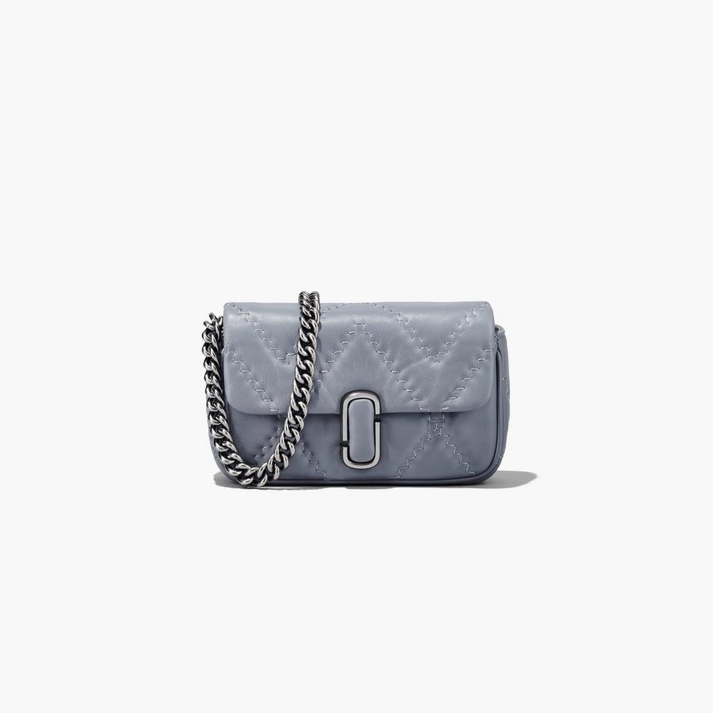 Marc Jacobs Quilted Leather J Marc Women\'s Mini Bag Wolf Grey  Australia |  YFP-486297