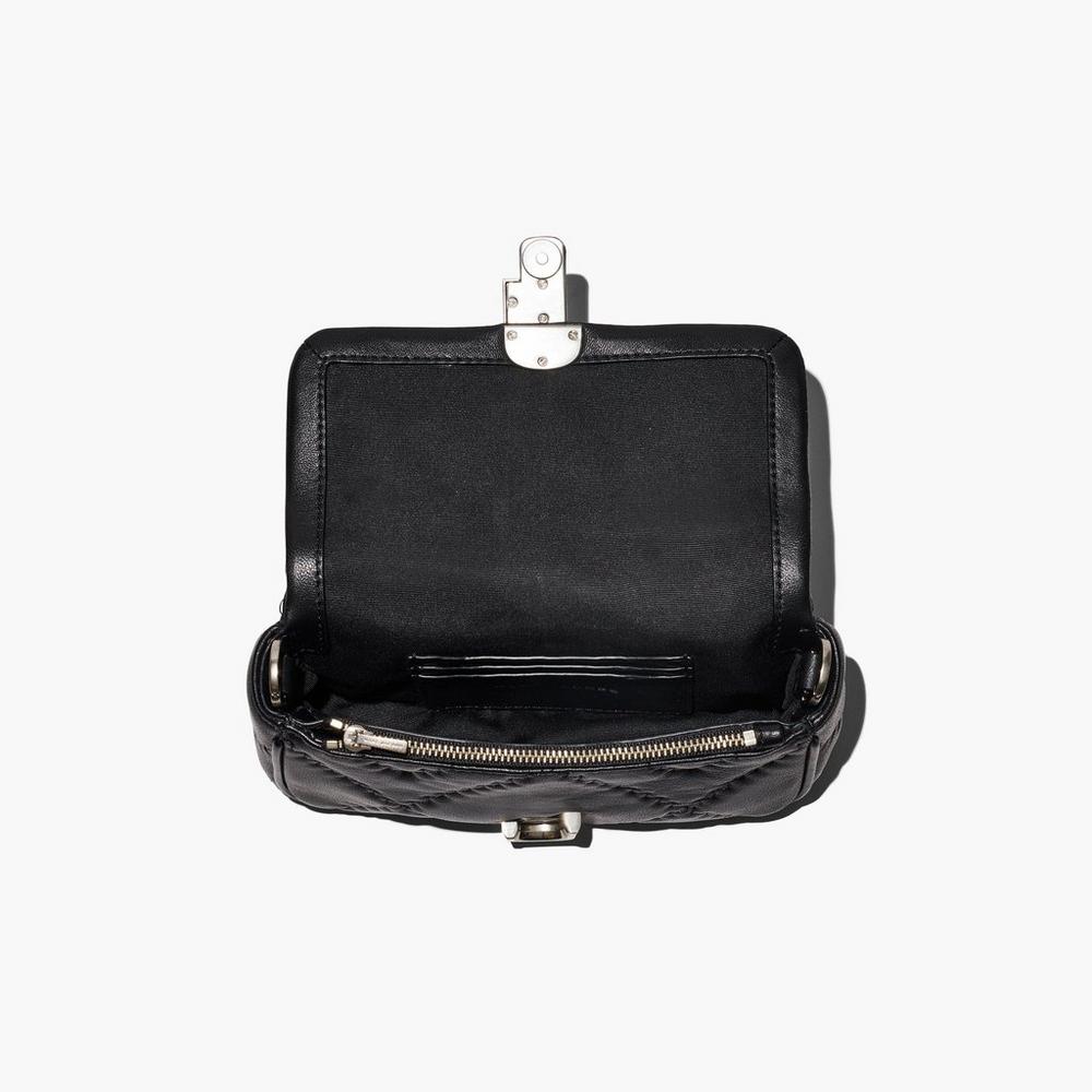 Marc Jacobs Quilted Leather J Marc Women's Mini Bag Black  Australia |  YHS-794632