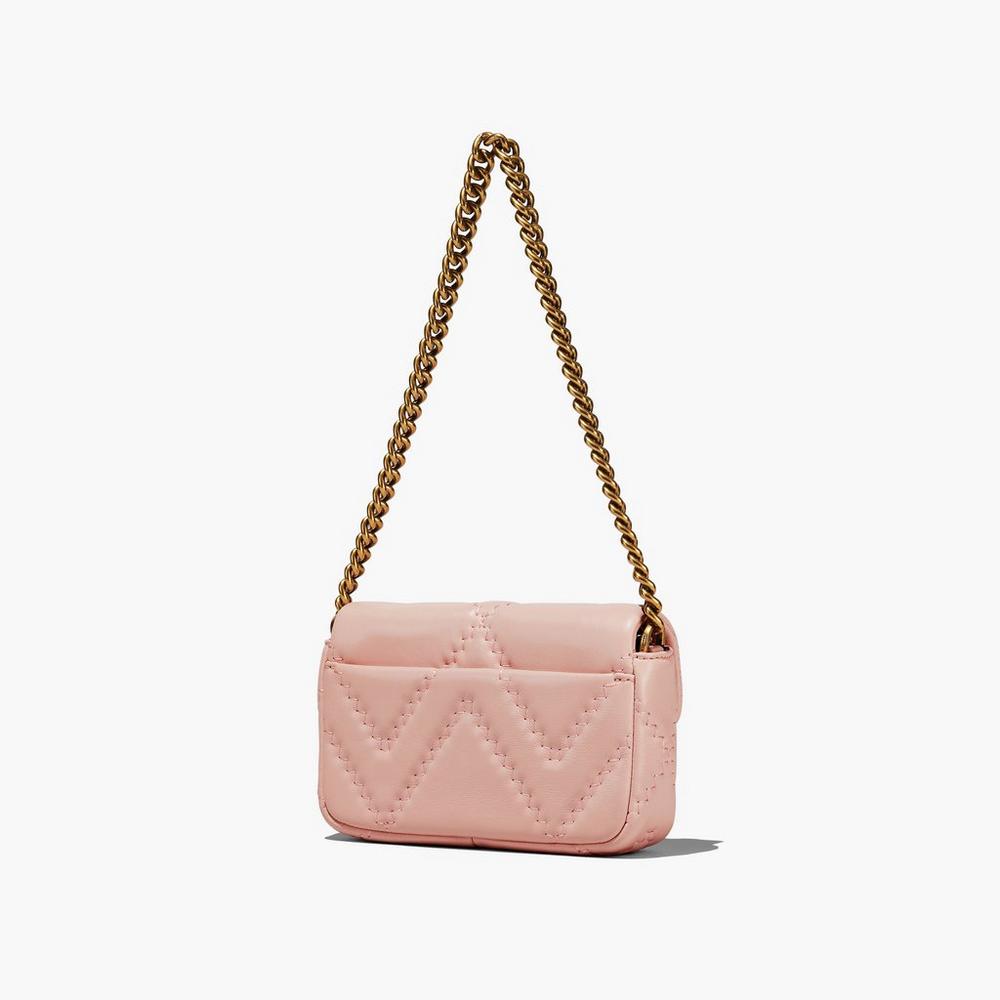 Marc Jacobs Quilted Leather J Marc Women's Mini Bag Rose  Australia |  YON-642308