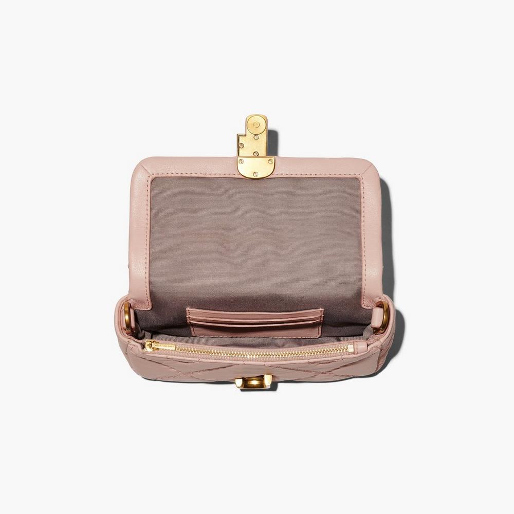 Marc Jacobs Quilted Leather J Marc Women's Mini Bag Rose  Australia |  YON-642308