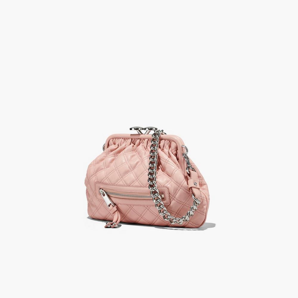 Marc Jacobs Re-Edition Quilted Leather Little Women's Stam Bag Rose  Australia |  KIU-732519